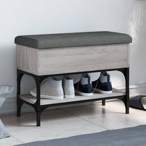 vidaXL, vidaXL Schuhbank Grau Sonoma 62x32x45 cm Holzwerkstoff, vidaXL Schuhbank Grau Sonoma 62x32x45 cm Holzwerkstoff