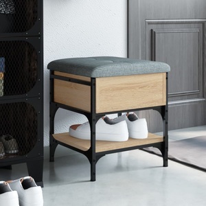 vidaXL, vidaXL Schuhbank Sonoma-Eiche 42x42x45 cm Holzwerkstoff, vidaXL Schuhbank Sonoma-Eiche 42x42x45 cm Holzwerkstoff