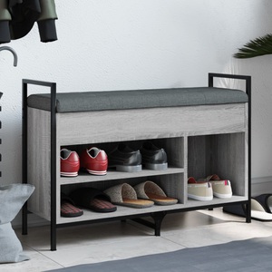 vidaXL, vidaXL Schuhbank Grau Sonoma 85,5x32x57,5 cm Holzwerkstoff, vidaXL Schuhbank Grau Sonoma 85,5x32x57,5 cm Holzwerkstoff