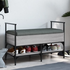 vidaXL, vidaXL Schuhbank Grau Sonoma 85,5x42x57,5 cm Holzwerkstoff, vidaXL Schuhbank Grau Sonoma 85,5x42x57,5 cm Holzwerkstoff