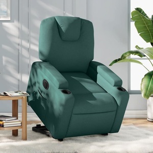 vidaXL, vidaXL Relaxsessel mit Aufstehhilfe Elektrisch Dunkelgrün Stoff, vidaXL Relaxsessel mit Aufstehhilfe Elektrisch Dunkelgrün Stoff