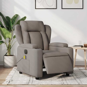 vidaXL, vidaXL Massagesessel Elektrisch Taupe Stoff, vidaXL Massagesessel Elektrisch Taupe Stoff