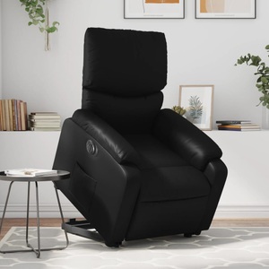 vidaXL, vidaXL Relaxsessel mit Aufstehhilfe Elektrisch Schwarz Kunstleder, vidaXL Relaxsessel mit Aufstehhilfe Elektrisch Schwarz Kunstleder