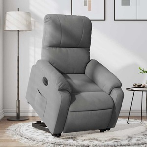 vidaXL, vidaXL Relaxsessel Aufstehhilfe Elektrisch Dunkelgrau Mikrofasergewebe, vidaXL Relaxsessel Aufstehhilfe Elektrisch Dunkelgrau Mikrofasergewebe
