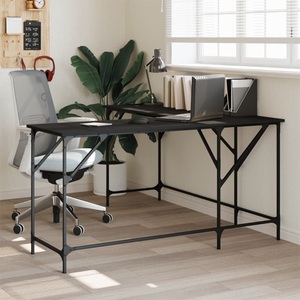 vidaXL, vidaXL Schreibtisch Schwarz 149x149x75 cm Holzwerkstoff, vidaXL Schreibtisch Schwarz 149x149x75 cm Holzwerkstoff
