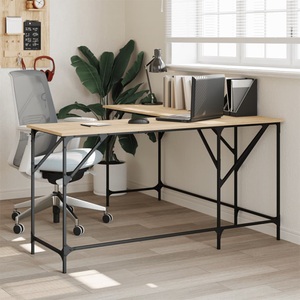 vidaXL, vidaXL Schreibtisch Sonoma-Eiche 149x149x75 cm Holzwerkstoff, vidaXL Schreibtisch Sonoma-Eiche 149x149x75 cm Holzwerkstoff