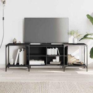 vidaXL, vidaXL TV-Schrank Schwarz 153x37x50 cm Holzwerkstoff