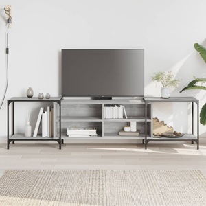 vidaXL, vidaXL TV-Schrank Grau Sonoma 203x37x50 cm Holzwerkstoff