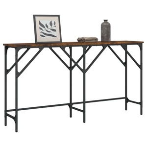 vidaXL, vidaXL Konsolentisch Räuchereiche 140x29x75 cm Holzwerkstoff, vidaXL Konsolentisch Räuchereiche 140x29x75 cm Holzwerkstoff