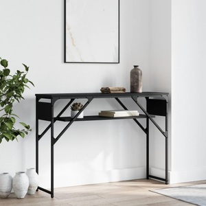 vidaXL, vidaXL Konsolentisch mit Ablage Schwarz 105x30x75cm Holzwerkstoff, vidaXL Konsolentisch mit Ablage Schwarz 105x30x75cm Holzwerkstoff