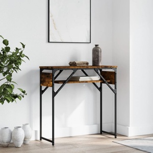 vidaXL, vidaXL Konsolentisch mit Ablage Räuchereiche 75x30x75cm Holzwerkstoff, 