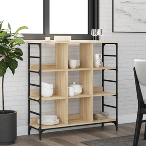 vidaXL, vidaXL Sideboard Sonoma-Eiche 102x32x103,5 cm Holzwerkstoff