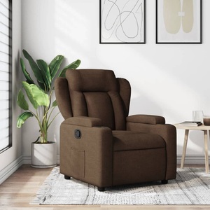 vidaXL, vidaXL Relaxsessel Braun Stoff, vidaXL Relaxsessel Braun Stoff