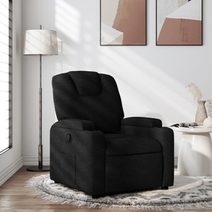 vidaXL, vidaXL Relaxsessel Schwarz Stoff, vidaXL Relaxsessel Schwarz Stoff
