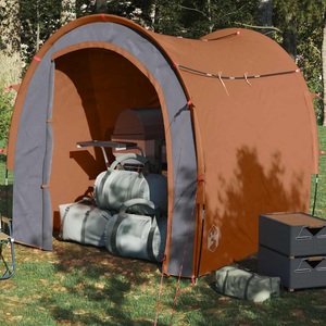 vidaXL, vidaXL Lagerzelt Grau und Orange 204x183x178 cm 185T Taft