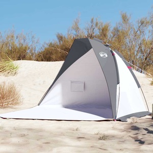 vidaXL, vidaXL Strandzelt Grau 268x223x125 cm 185T Taft