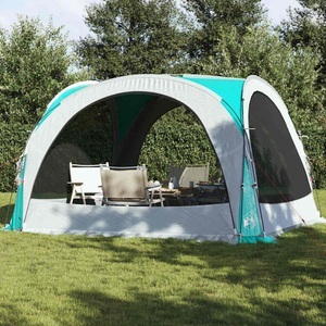vidaXL, vidaXL Partyzelt Grün 360x360x215 cm 185T Taft, vidaXL Partyzelt Grün Wasserdicht
