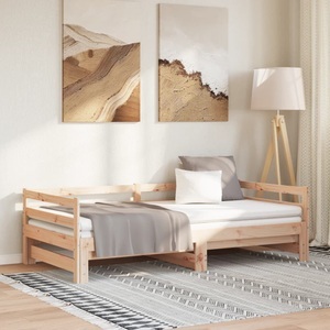 vidaXL, vidaXL Tagesbett Ausziehbar 90x190 cm Massivholz Kiefer, vidaXL Tagesbett Ausziehbar 90x190 cm Massivholz Kiefer