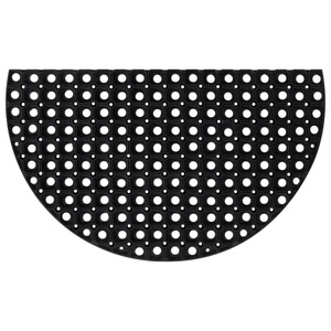vidaXL, vidaXL Fußmatte Halbrund 45x75 cm Gummi, vidaXL Fußmatte Halbrund 45x75 cm Gummi