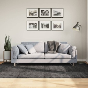 vidaXL, vidaXL Teppich Shaggy Hochflor Modern Anthrazit 160x230 cm