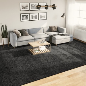 vidaXL, vidaXL Teppich Shaggy Hochflor Modern Anthrazit 300x400 cm