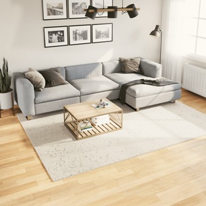 vidaXL, vidaXL Teppich Shaggy Hochflor Modern Creme 200x280 cm, vidaXL Teppich Shaggy Hochflor Modern Creme 200x280 cm
