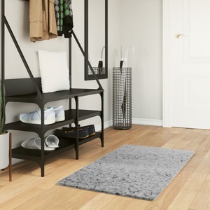 vidaXL, vidaXL Shaggy-Teppich PAMPLONA Hochflor Modern Grau 60x110 cm