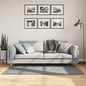vidaXL, vidaXL Shaggy-Teppich PAMPLONA Hochflor Modern Grau 80x150 cm