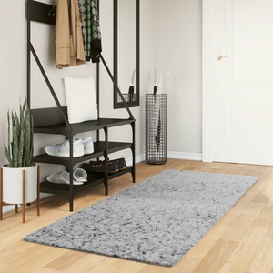 vidaXL, vidaXL Shaggy-Teppich PAMPLONA Hochflor Modern Grau 80x200 cm