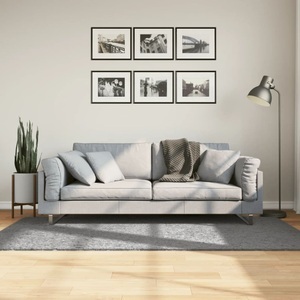 vidaXL, vidaXL Shaggy-Teppich PAMPLONA Hochflor Modern Grau 100x200 cm