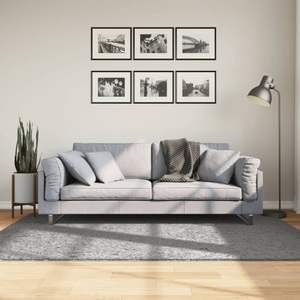 vidaXL, vidaXL Shaggy-Teppich PAMPLONA Hochflor Modern Grau 140x200 cm