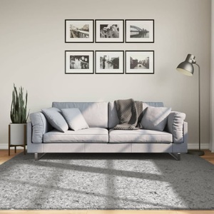 vidaXL, vidaXL Shaggy-Teppich PAMPLONA Hochflor Modern Grau 200x200 cm