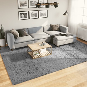 vidaXL, vidaXL Shaggy-Teppich PAMPLONA Hochflor Modern Grau 240x340 cm