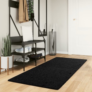 vidaXL, vidaXL Shaggy-Teppich PAMPLONA Hochflor Modern Schwarz 80x200 cm