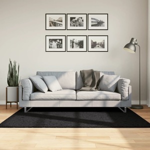 vidaXL, vidaXL Shaggy-Teppich PAMPLONA Hochflor Modern Schwarz 120x170 cm