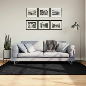 vidaXL, vidaXL Shaggy-Teppich PAMPLONA Hochflor Modern Schwarz 140x200 cm