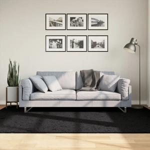 vidaXL, vidaXL Shaggy-Teppich PAMPLONA Hochflor Modern Schwarz 160x230 cm