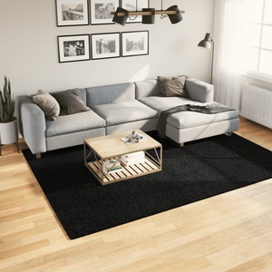 vidaXL, vidaXL Shaggy-Teppich PAMPLONA Hochflor Modern Schwarz 200x280 cm, vidaXL Shaggy-Teppich PAMPLONA Hochflor Modern Schwarz 200x280 cm