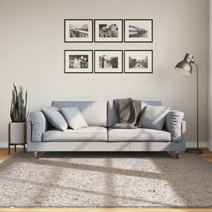 vidaXL, vidaXL Shaggy-Teppich PAMPLONA Hochflor Modern Beige 200x200 cm