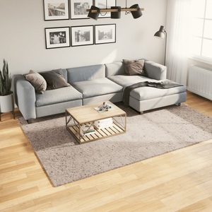 vidaXL, vidaXL Shaggy-Teppich PAMPLONA Hochflor Modern Beige 200x280 cm, vidaXL Shaggy-Teppich PAMPLONA Hochflor Modern Beige 200x280 cm