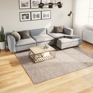 vidaXL, vidaXL Shaggy-Teppich PAMPLONA Hochflor Modern Beige 240x240 cm