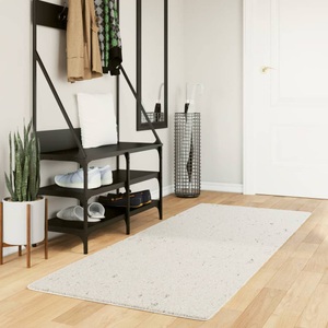 vidaXL, vidaXL Teppich Shaggy Hochflor Modern Creme 80x200 cm