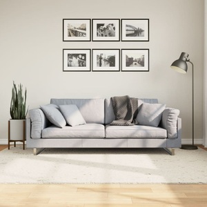vidaXL, vidaXL Teppich Shaggy Hochflor Modern Creme 160x230 cm