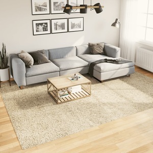 vidaXL, vidaXL Teppich Shaggy Hochflor Modern Golden 240x340 cm, vidaXL Teppich Shaggy Hochflor Modern Golden 240x340 cm