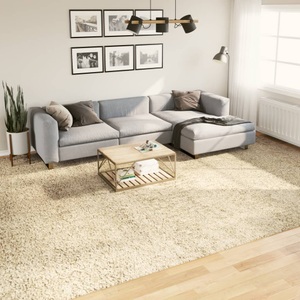 vidaXL, vidaXL Teppich Shaggy Hochflor Modern Golden 300x400 cm