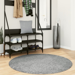 vidaXL, vidaXL Teppich Shaggy Hochflor Modern Grün Ø 120 cm