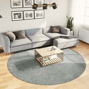 vidaXL, vidaXL Teppich Shaggy Hochflor Modern Grün Ø 240 cm