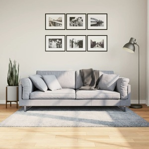 vidaXL, vidaXL Teppich Shaggy Hochflor Modern Blau 120x170 cm