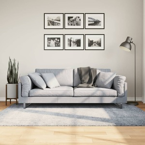 vidaXL, vidaXL Teppich Shaggy Hochflor Modern Blau 140x200 cm