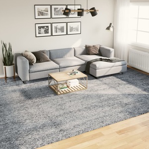 vidaXL, vidaXL Teppich Shaggy Hochflor Modern Blau 300x400 cm